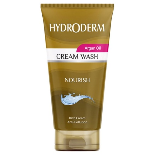 کرم شستشو صورت هیدرودرم حاوی روغن آرگان حجم 150 میل