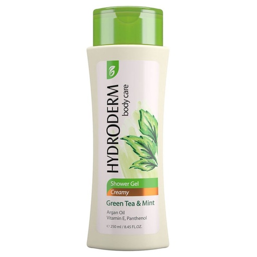 شامپو بدن کرمی هیدرودرم با رایحه چای سبز و نعناع حجم 250 میل