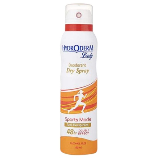 اسپری دئودورانت زنانه هیدرودرم سری Lady مدل Sport Mode حجم 150 میل