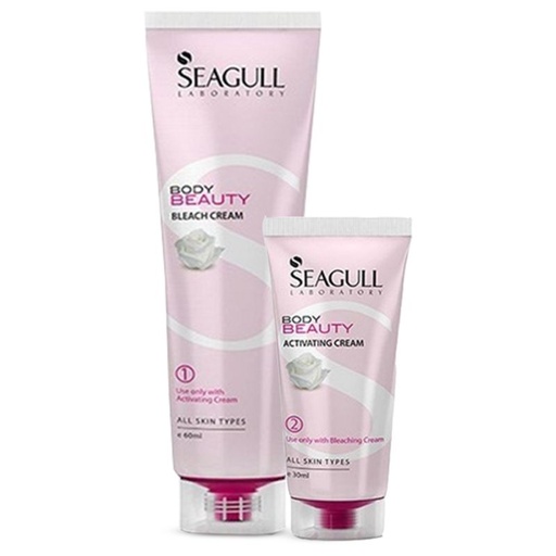 کرم سی گل بی رنگ کننده موهای صورت و بدن مناسب انواع پوست 60+30 میل