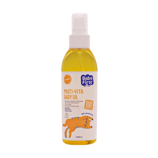 [34481] روغن بچه ویتامینه سی گل مدل Baby First حجم 200 میل