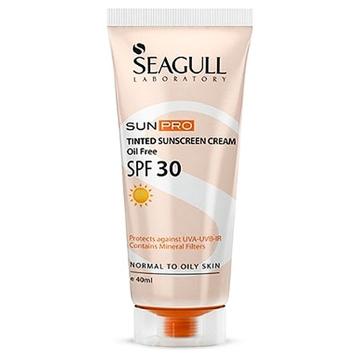 [34532] کرم ضد آفتاب رنگی SPF30 فاقد چربی مناسب پوست های معمولی تا چرب سی گل 40 میل