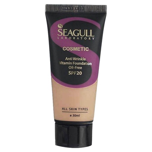 [34550] کرم پودر ضد چروک SPF20 سی گل حجم 30 میل - شماره 07 (Light Beige)