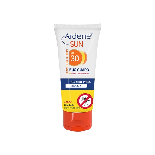 [34615] لوسیون ضدآفتاب بی‌رنگ SPF30 دافع حشرات آردن سان انواع‌پوست 75میل