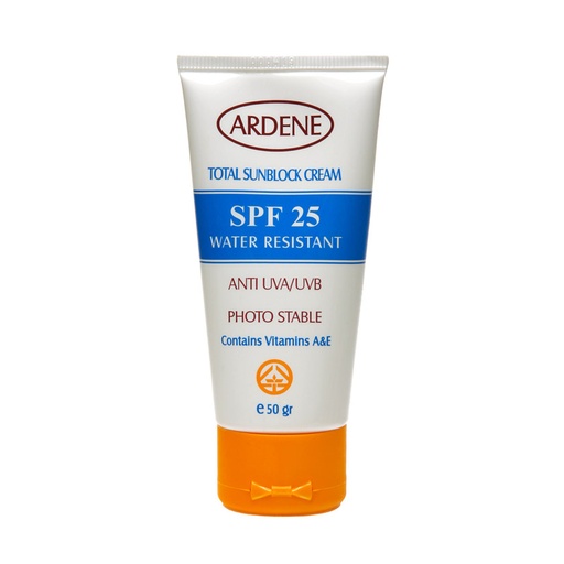 کرم ضد آفتاب SPF25 آردن انواع‌پوست 50گرم