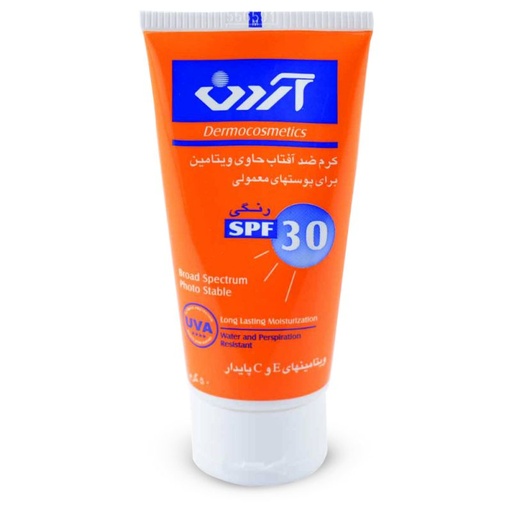 کرم ضد آفتاب رنگی آردن SPF30 حاوی ویتامین مناسب پوست معمولی 50 گرم