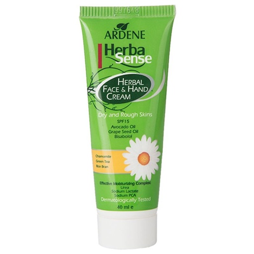 کرم مرطوب کننده دست و صورت آردن مدل Herba Sense SPF15 حجم 40 میل
