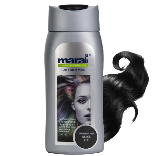 شامپو رنگساژ مارال 200 میل 1.0 (مشکی)