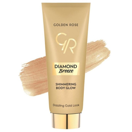 شیمر بدن گلدن رز مدل Diamond Breeze حجم 75 میل - شماره 01 (طلایی)