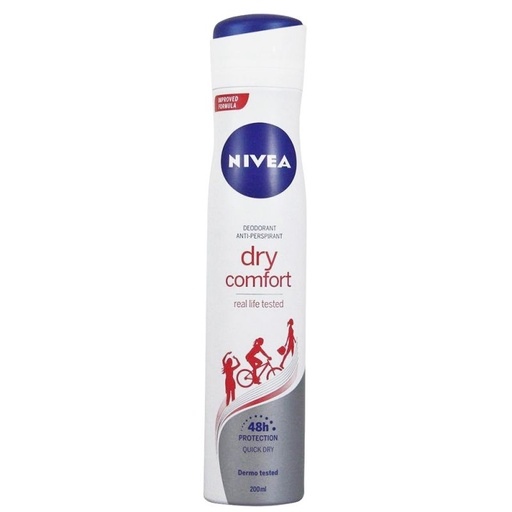 [38077] اسپری دئودورانت زنانه نیوآ مدل Dry Comfort حجم 150 میل