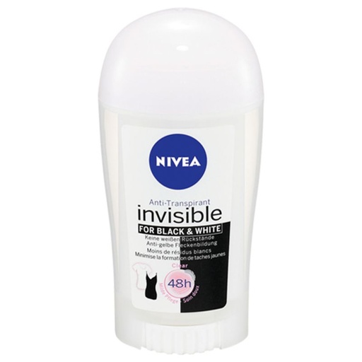 [38079] استیک ضد تعریق زنانه نیوآ مدل Invisible Black And White حجم 40 میل