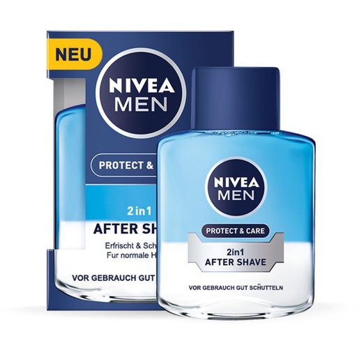 افتر شیو نیوآ سری Men مدل Protect And Care حجم 100 میل