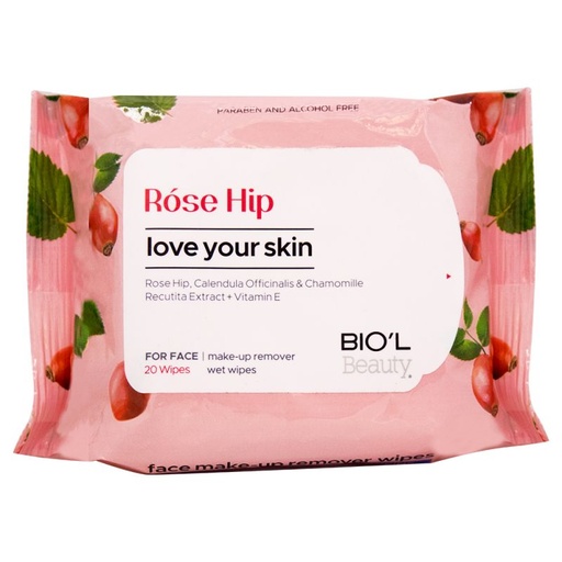 [38262] دستمال مرطوب بیول مدل Rose Hip بسته 20 عددی