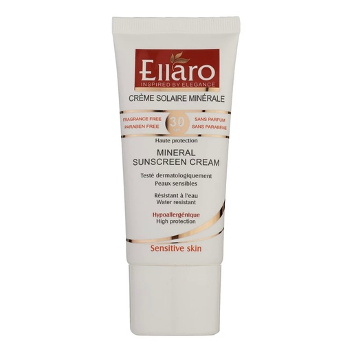 [38981] کرم ضدآفتاب بی‌رنگ الارو SPF30 مدل Mineral پوست‌های‌حساس 50میل