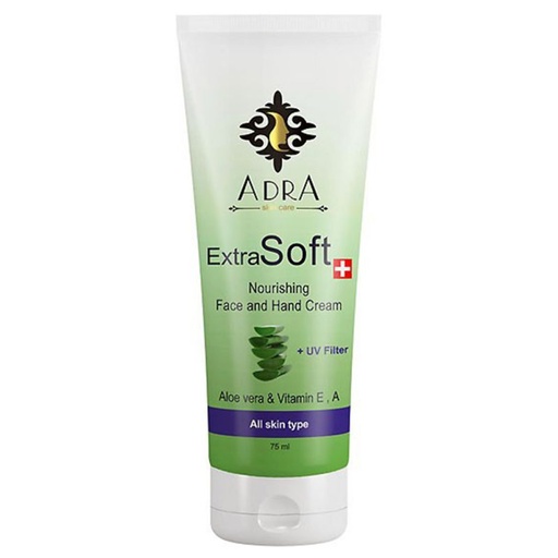 [39197] کرم مرطوب کننده دست و صورت آدرا مدل Aloevera Extract حجم 75 میل