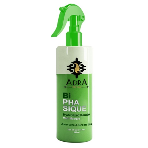 اسپری دو فاز مو آدرا حاوی عصاره آلوئه ورا و چای سبز حجم 200 میل