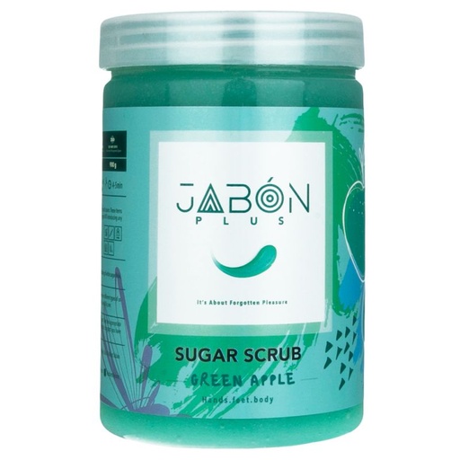 [40321] اسکراب شکری لایه بردار پوست ژبن پلاس مدل Green Apple وزن 900 گرم