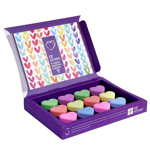 [40341] کوکتل پدیکور ژبن پلاس مدل Heart وزن 600 گرم بسته 12 عددی