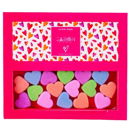 [40344] کوکتل مانیکور ژبن پلاس مدل Heart وزن 210 گرم بسته 30 عددی
