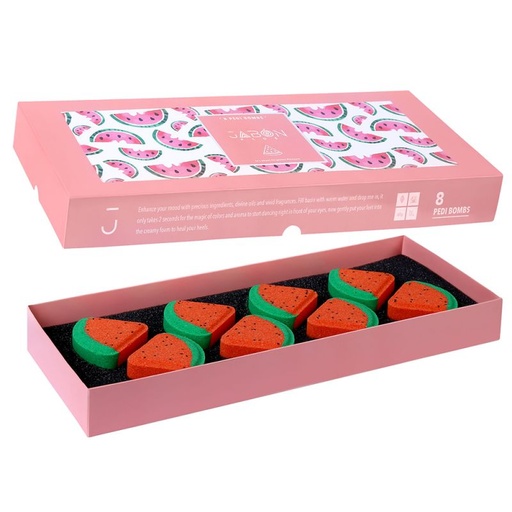 [40352] کوکتل پدیکور ژبن پلاس مدل Watermelon وزن 480 گرم بسته 8 عددی