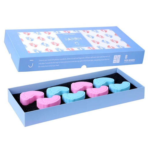 [40357] کوکتل پدیکور ژبن پلاس مدل Baby feet وزن 480 گرم بسته 8 عددی