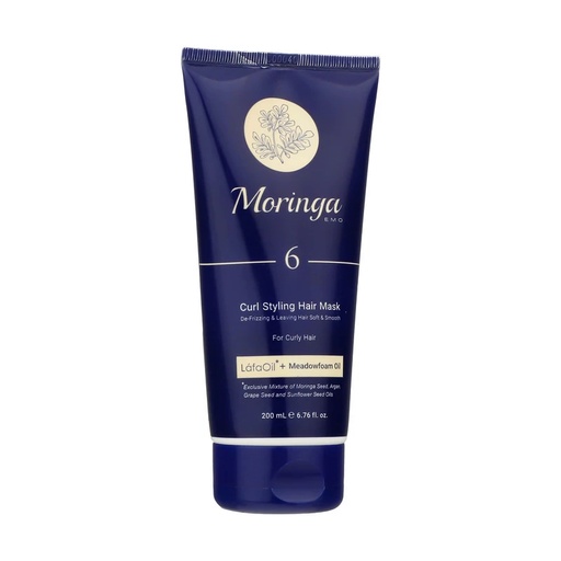 ماسک حالت دهنده موی فر مورینگا امو مناسب مو فر کد 6 حجم 200 میل