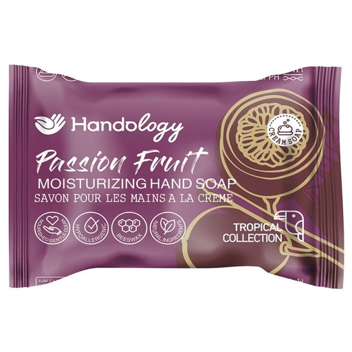 صابون مرطوب کننده هندولوژی مدل تراپیکال با رایحه پشن فروت وزن 75 گرمی