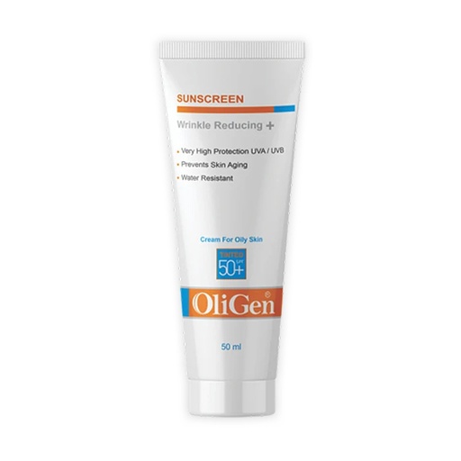 کرم ضدآفتاب و ضدچروک رنگی SPF50 الی‌ژن پوست چرب 50 میل