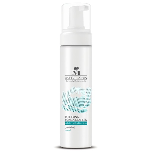 فوم شستشوی صورت و بدن مدیلن مناسب پوست چرب و مختلط حجم 200 میل
