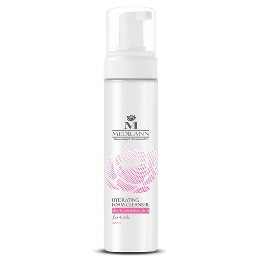 فوم شستشوی صورت و بدن مدیلن مناسب پوست خشک و حساس 200 گرم