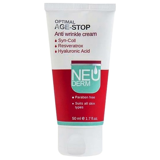 [41236] کرم ضد چروک نئودرم مدل optimal age stop حجم 50میل
