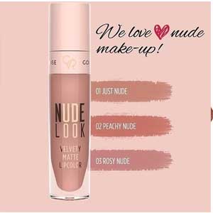 خرید رژ لب مایع مات گلدن رز مدل Nude Look - شماره 03